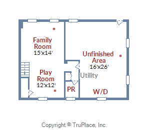 520 Beaumont RD, Sliver Spring, MD. Floor plan lower level